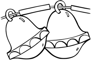 Free Christmas Bells Coloring Page