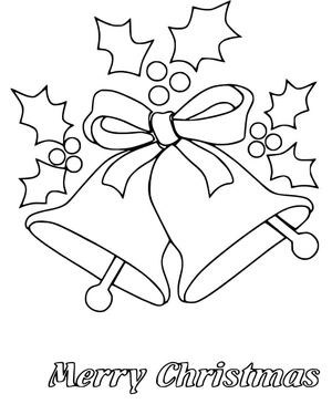 Printable Holiday Bells Coloring Sheet Coloring Page