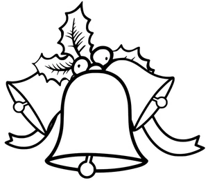 Three Holiday Bells Coloring Page