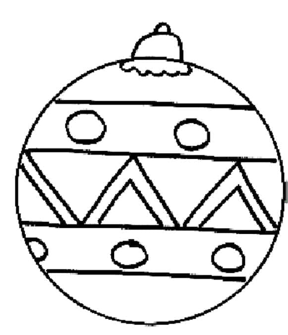 A Lovely Christmas Decoration Coloring Page