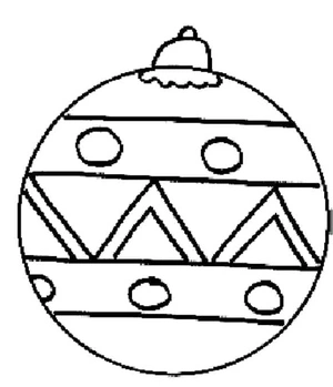 A Lovely Christmas Decoration Coloring Page