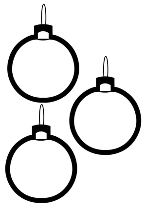 Basic Holiday Decorations Coloring Page