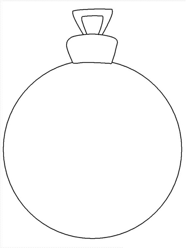 Beginner-Friendly Holiday Decoration Coloring Page