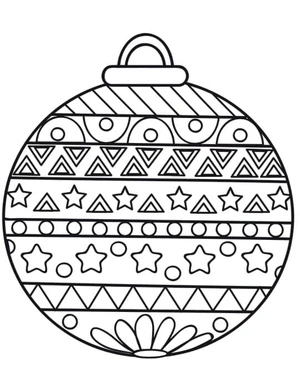 Ornament for a Magical Christmas Coloring Page