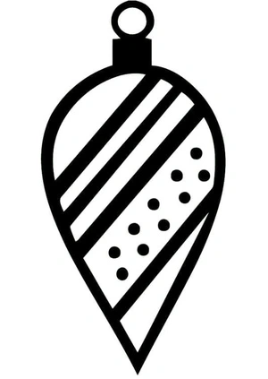 Top Holiday Decoration Coloring Page