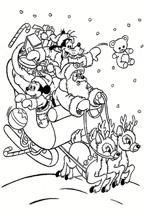 Santa Claus at Christmastime