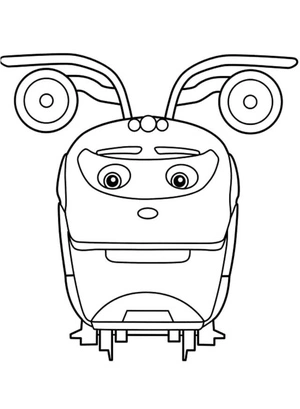 Action Chugger - Coloring Page Coloring Page