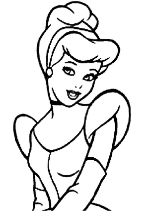 Disney Princess Cinderella Coloring Page