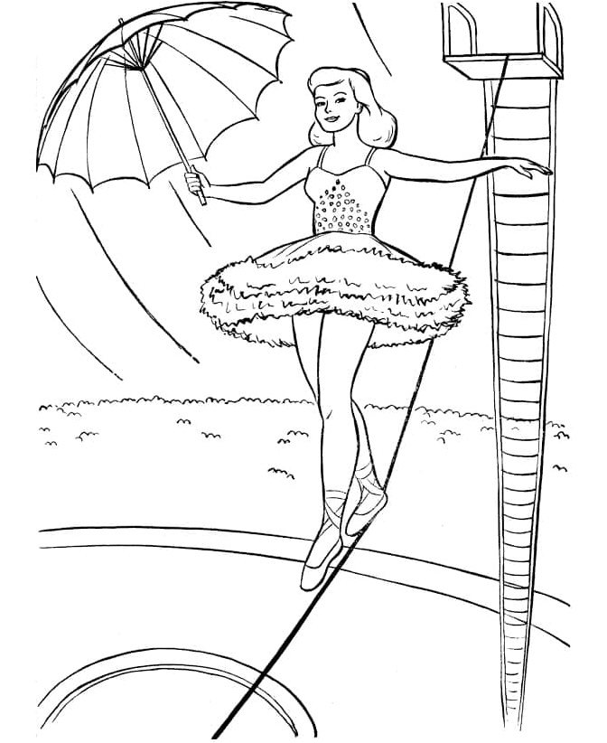 Cool Circus Coloring Page