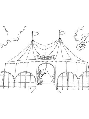 Free Circus Coloring Page
