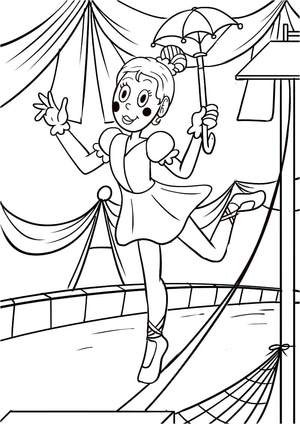 Printable Circus Coloring Page