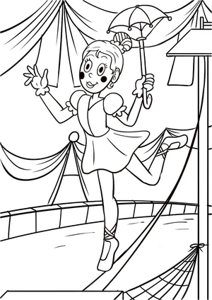 Printable Circus Coloring Page Coloring Page