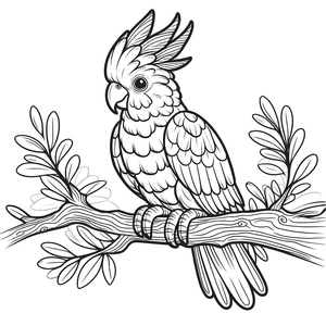Printable Cockatoo Coloring Page Coloring Page