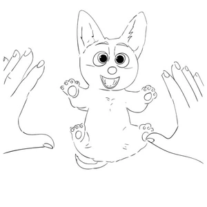 Joyful Cartoon Corgi Coloring Page