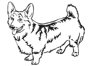 The undercoat of the Welsh Corgi is quite thick. Coloring Page