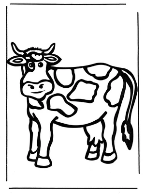 Free Printable Cow Coloring Page Coloring Page