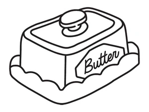 Cozy Butter Kitchen Coloring Page