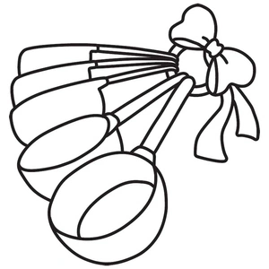 Simple Comfortable Kitchen Coloring Page