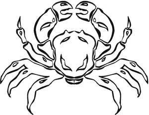 A Seashore Crab Coloring Page