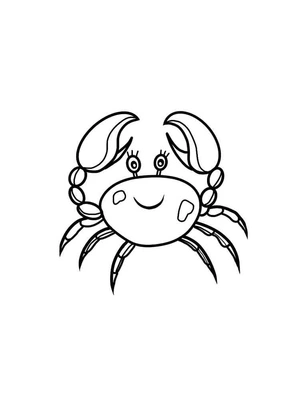 Lovely Crab Coloring Page