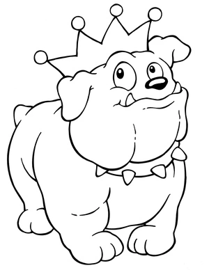 Colorful Canine Coloring Page Coloring Page