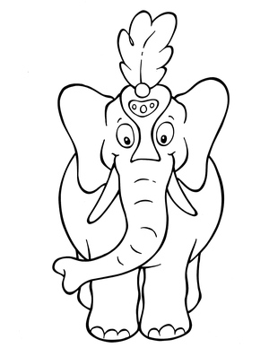 Elephant Coloring Page by Crayola