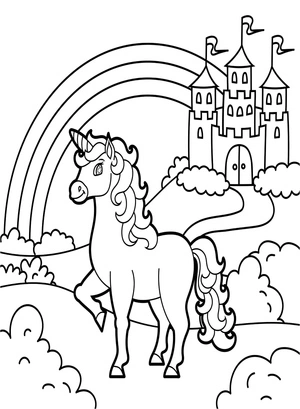 Unicorn Crayola Coloring Page