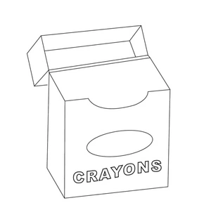 Crayon Bag Without Contents Coloring Page