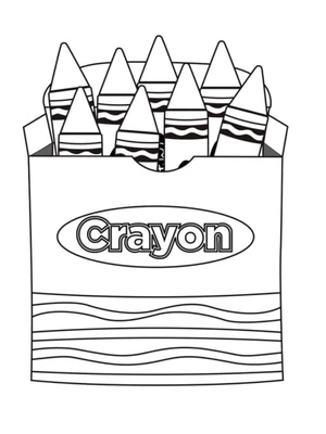 Stationery for Artists with Multiple Colors Coloring Page
