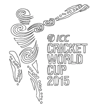 2015 Cricket World Cup Coloring Page