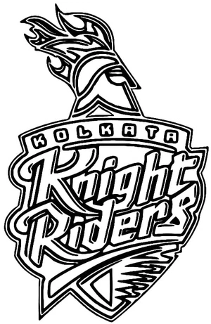 Cricket Team of Kolkata Knight Riders Coloring Page