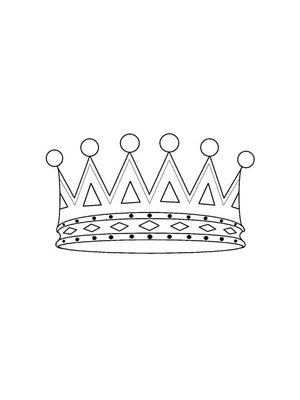 Crown Coloring Page 1 Coloring Page