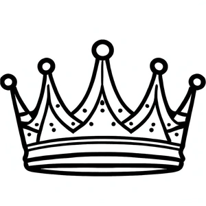 Crown Coloring Page 2 Coloring Page