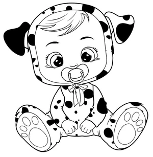 Dotty from Cry Babies Coloring Page