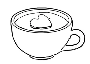 Caffeine Mug Coloring Page