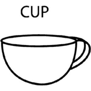 Simple Cup Coloring Page
