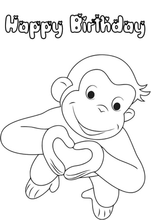 Wishing you a happy birthday from the charming and curious George!