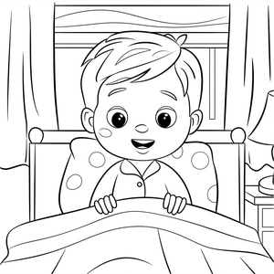 Daily Routine: Boy Wakes Up
