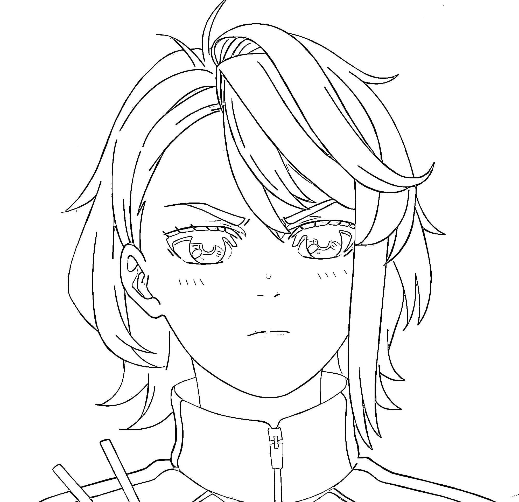 Airy Feather Shiratori Coloring Page
