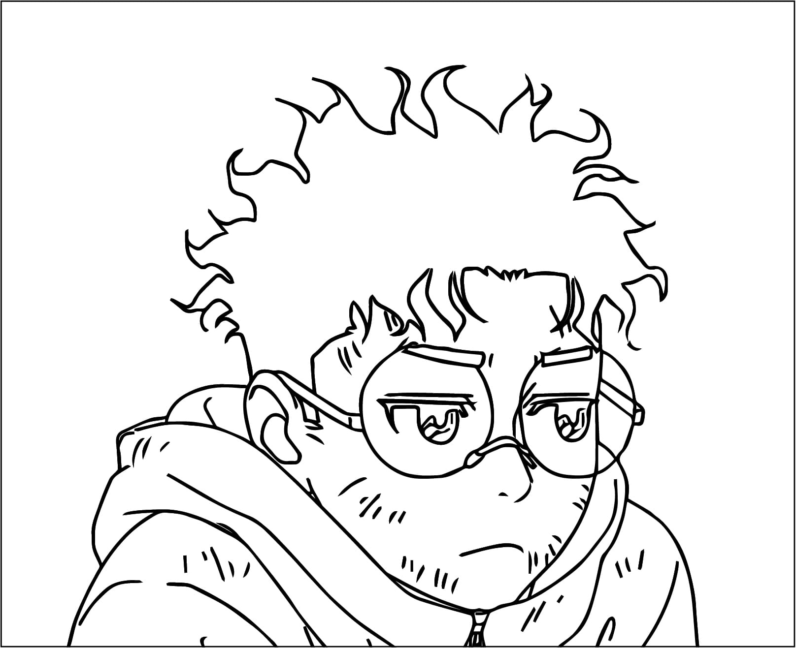 Dandadan Adventures with Orakun Coloring Page