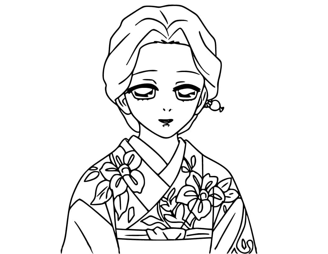 Certainly! 
Tamayo from Demon Slayer could be described as: 
Tamayo from Demon Slayer anime Coloring Page