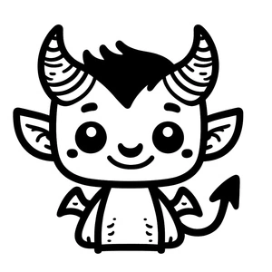 Printable Adorable Creature Coloring Page