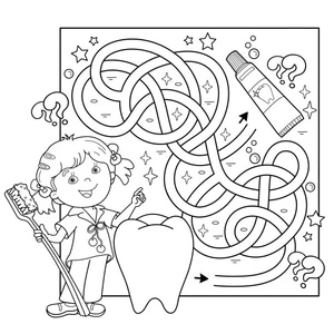 Dazzling Dentistry Coloring Page