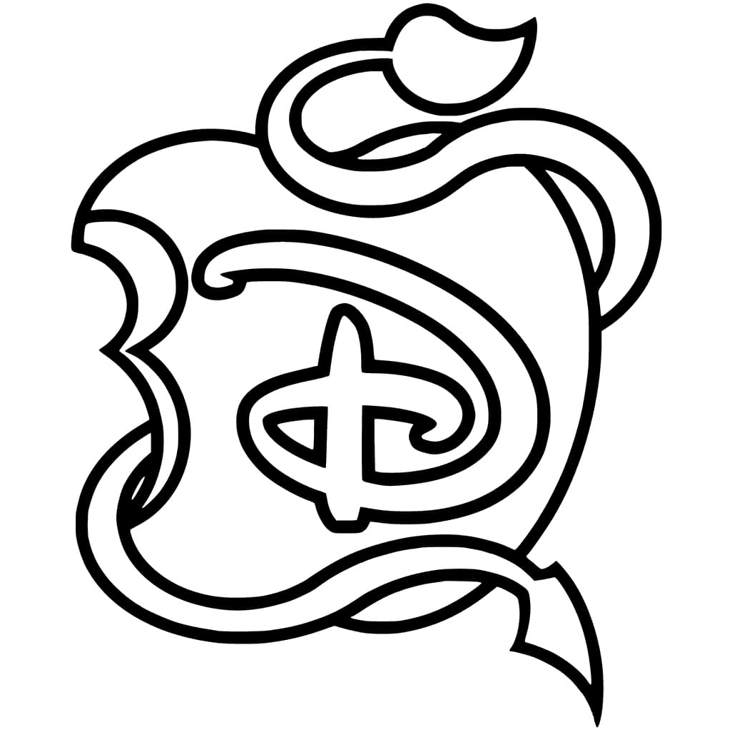 Descendants of Disney Coloring Page