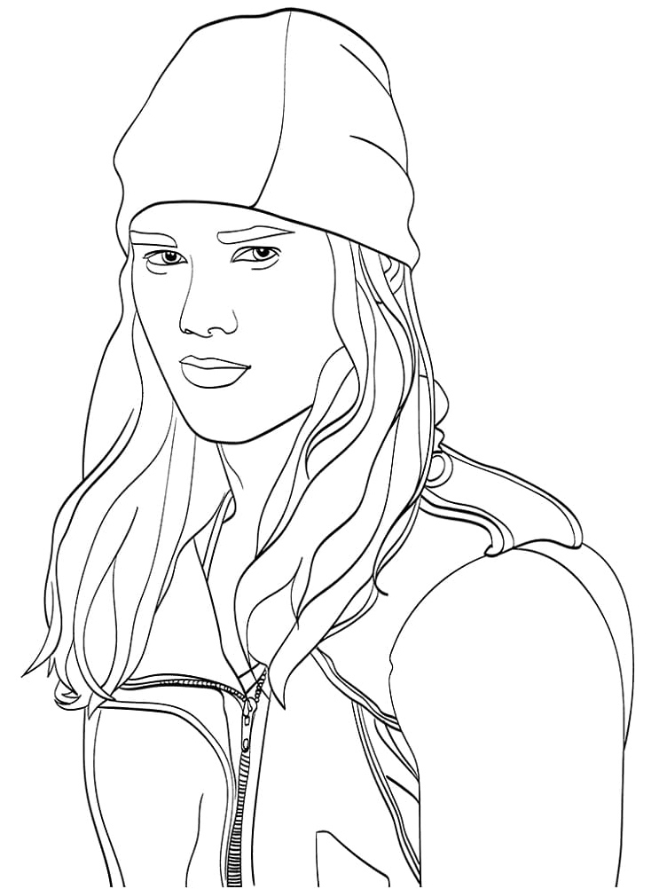 Jay from Descendants Coloring Page