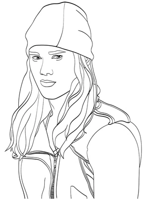 Jay from Descendants Coloring Page