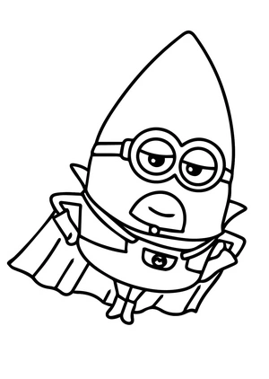 Gus the Mega Minion from Despicable Me 4 Coloring Page