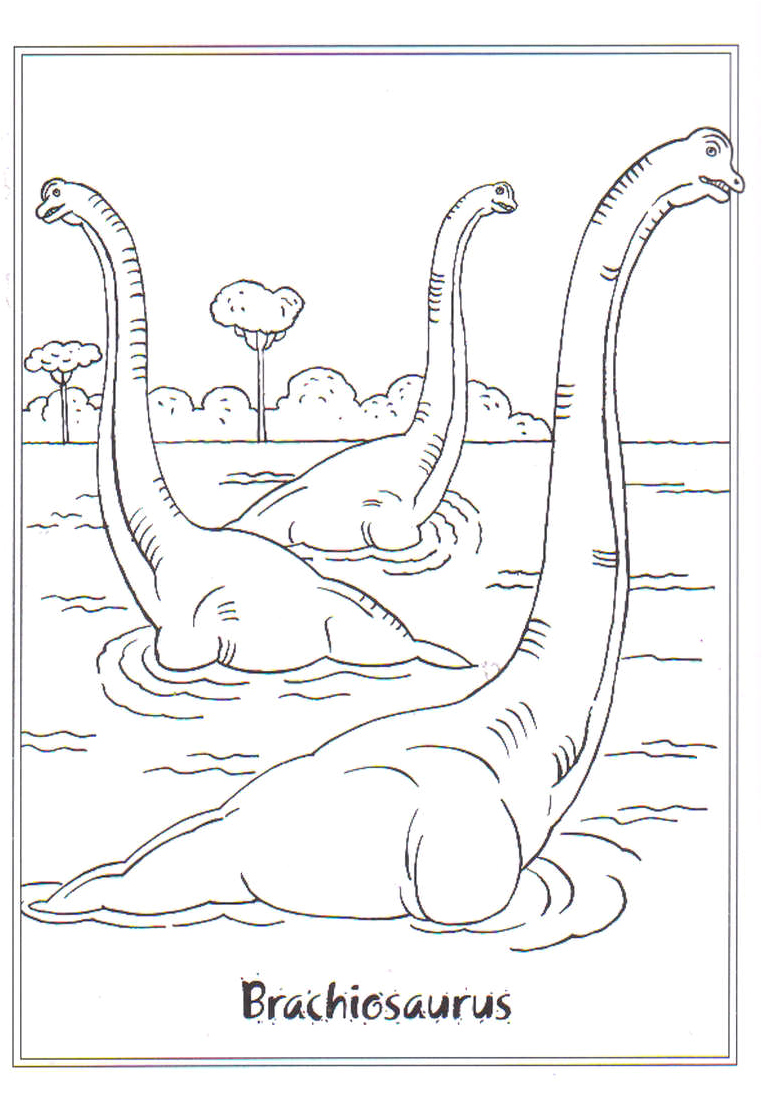 Brachiosaurus - A majestic dinosaur perfect for coloring! Coloring Page