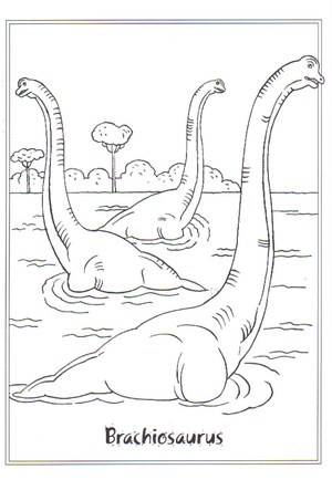 Brachiosaurus - A majestic dinosaur perfect for coloring!