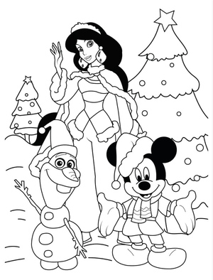 Christmas Disney Characters